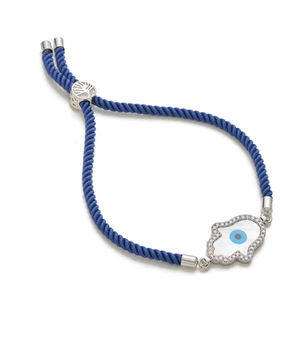Hamsa Adjustable Cord Bracelet