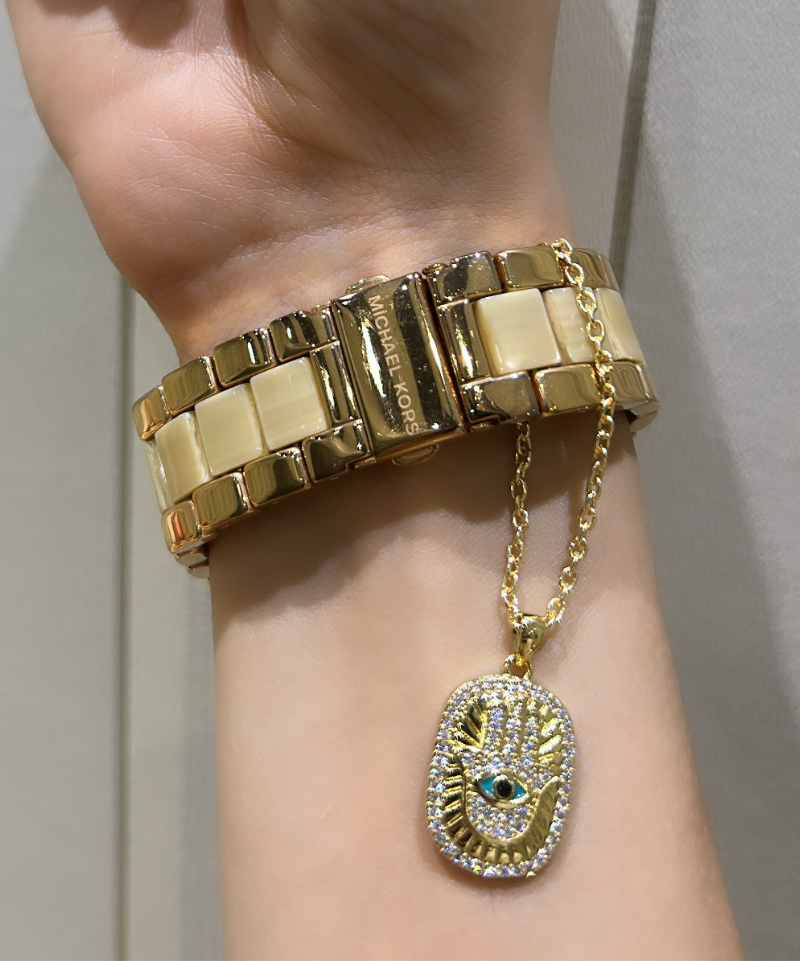 Hand of Fatma Evil Eye Watch Charm