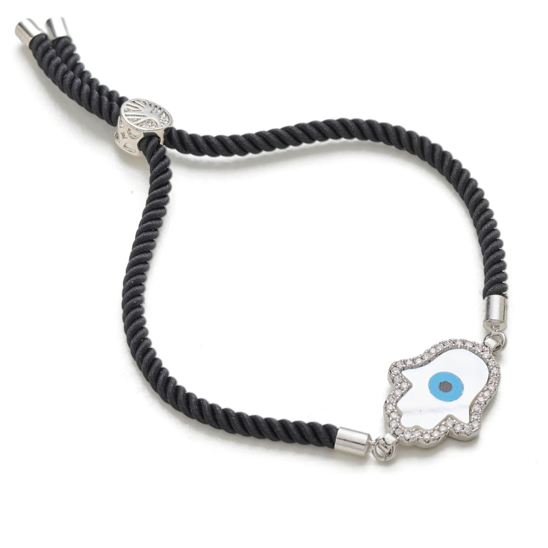 Hamsa Adjustable Cord Bracelet