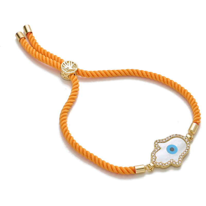 Hamsa Adjustable Cord Bracelet