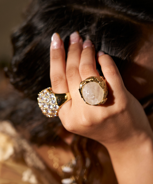 Jacqueline Crystal Quartz Cocktail Ring