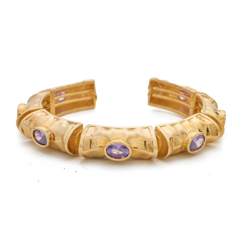 Golden Gem Stone Bracelet