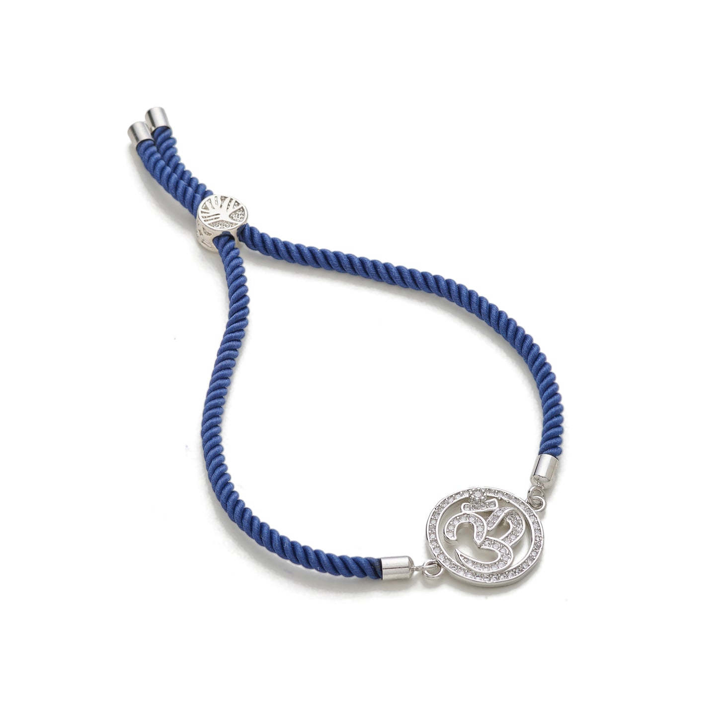 Aum Adjustable Cord Bracelet