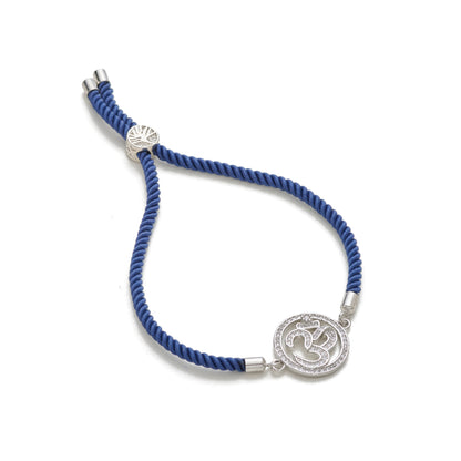 Aum Adjustable Cord Bracelet