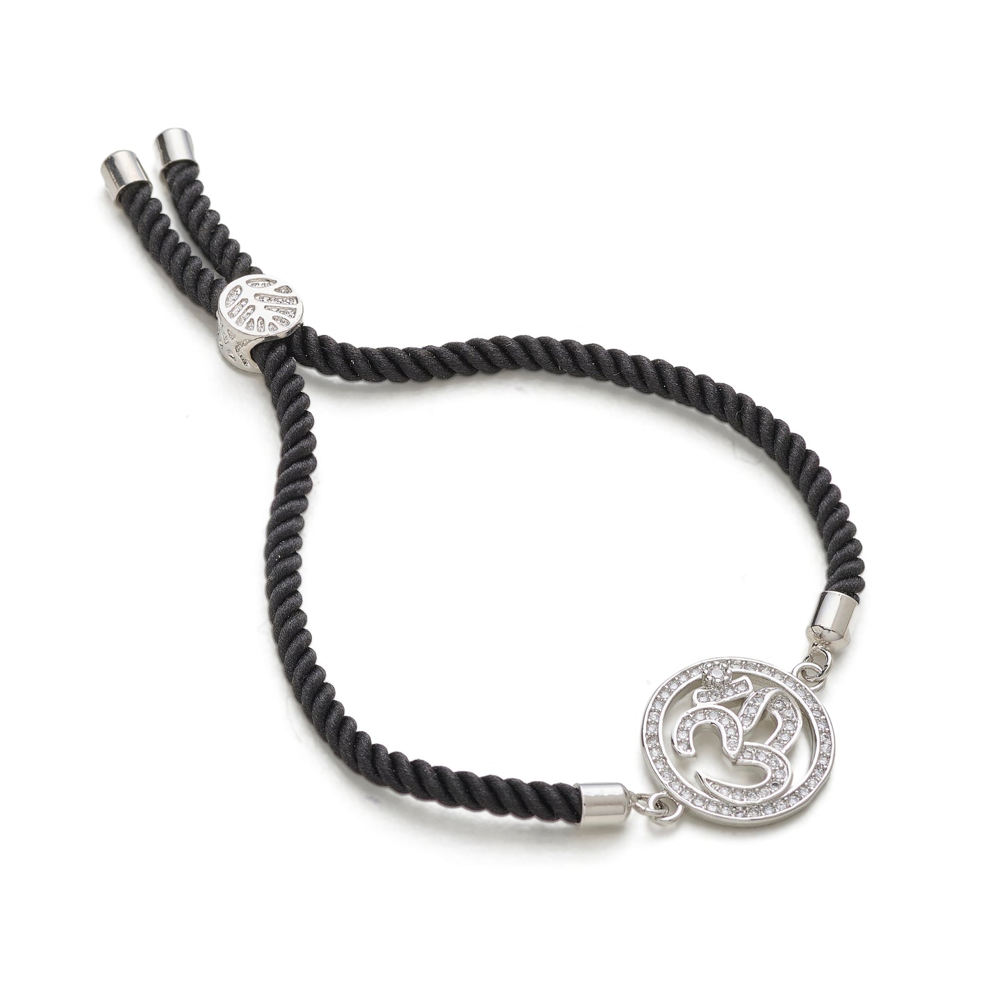 Aum Adjustable Cord Bracelet