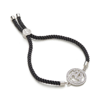 Aum Adjustable Cord Bracelet