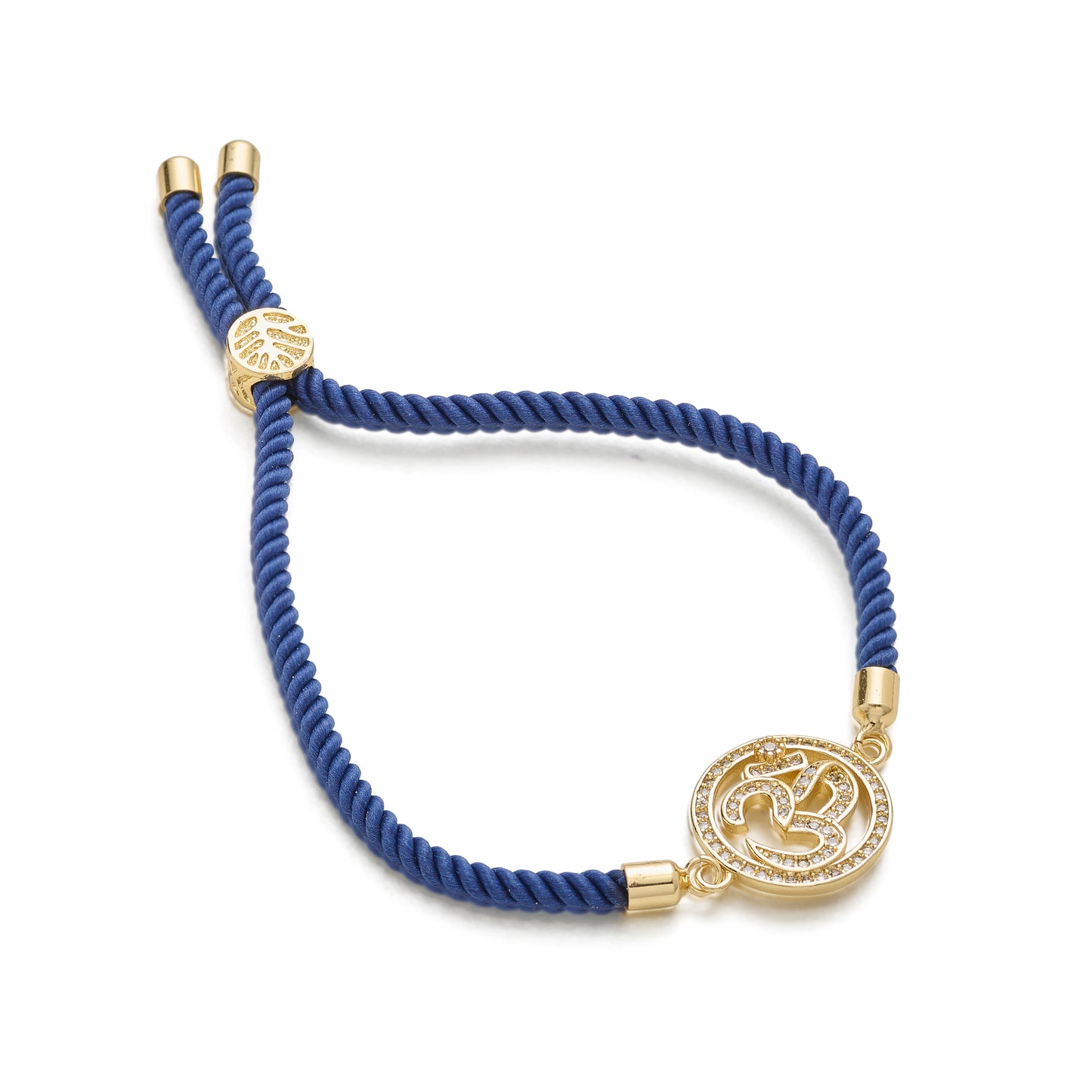 Aum Adjustable Cord Bracelet