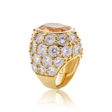 Amani Citrine Solitaire Cocktail Ring