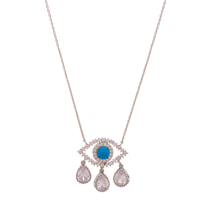 Rowena Third Eye Diamond Teardrop Necklace