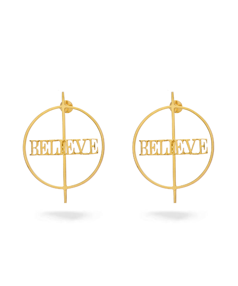 Personalised Name & Arrow Hoope Earrings