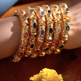 Golden Gem Stone Bracelet