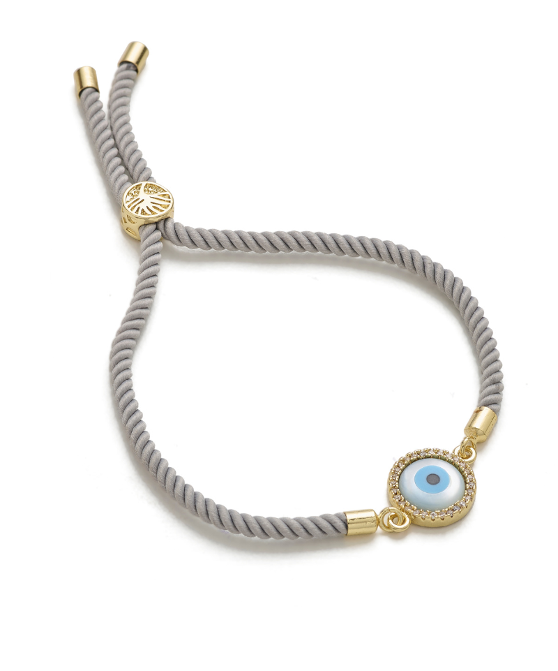 Lucky Clover Adjustable Cord Bracelet
