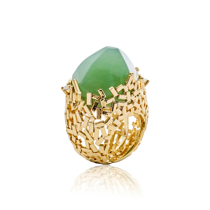 Madalena Futura Jade Cocktail Ring