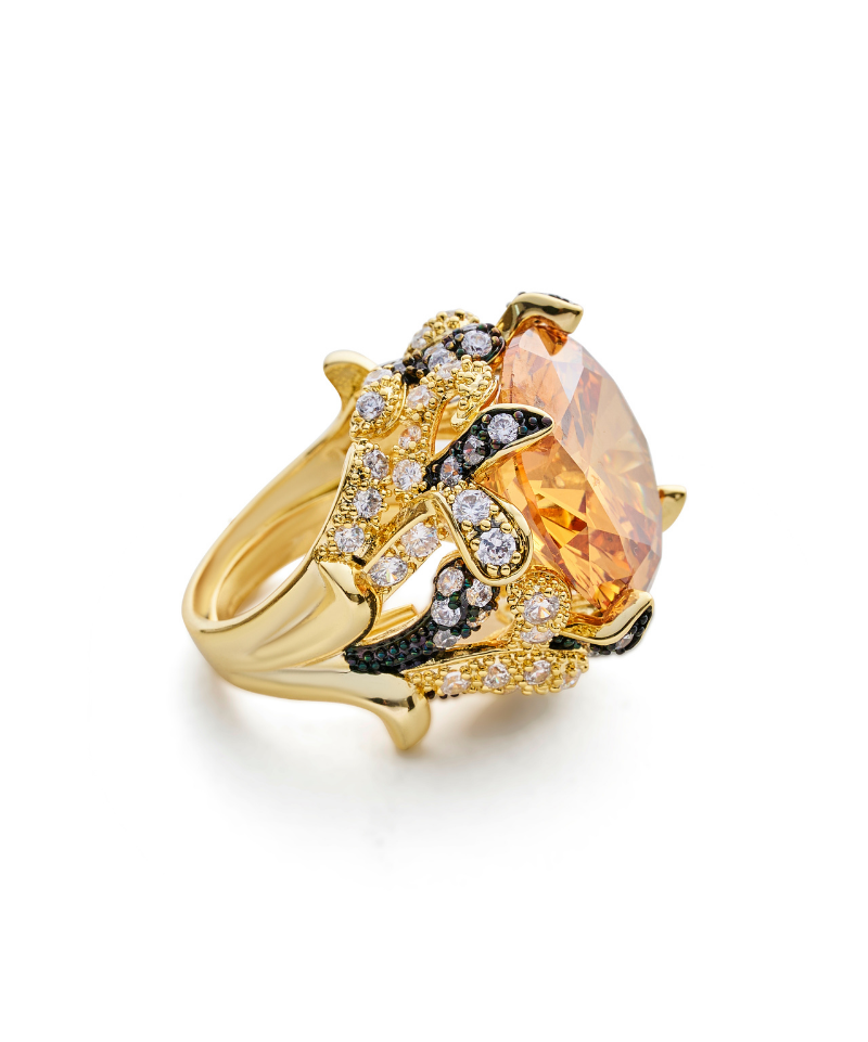 Godiva Goddess Cocktail Ring - Bansri Design 