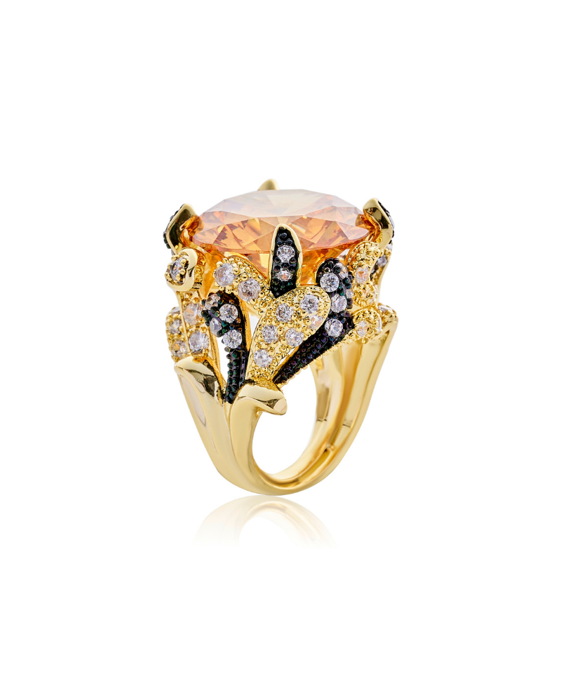 Godiva Goddess Cocktail Ring - Bansri Design 