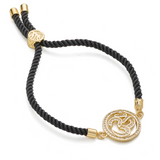 Aum Adjustable Cord Bracelet