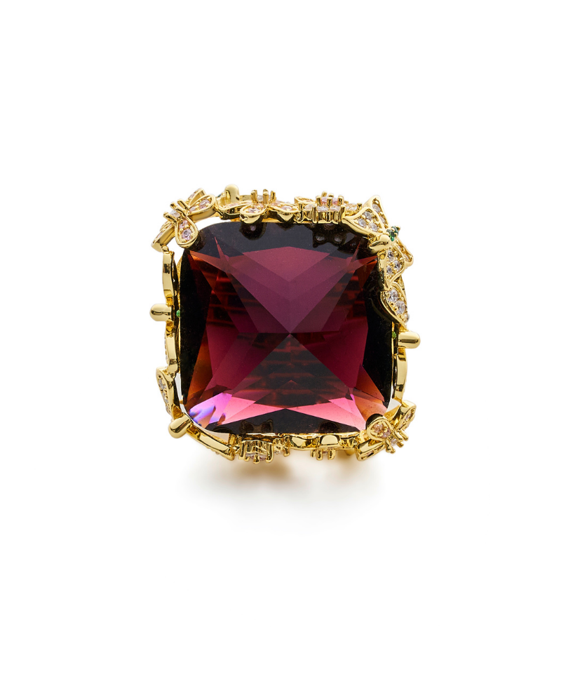 Chrysalis Nur Amythest Cocktail Ring