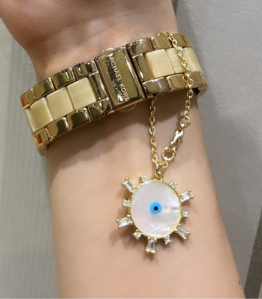 Solar Radiance Evil Eye Watch Charm