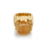 Burj Medusa Citrine Goddess Cocktail Ring