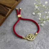 Aum Adjustable Cord Bracelet