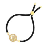 Aum Adjustable Cord Bracelet