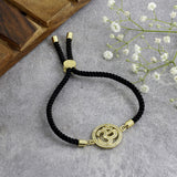 Aum Adjustable Cord Bracelet