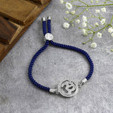 Aum Adjustable Cord Bracelet