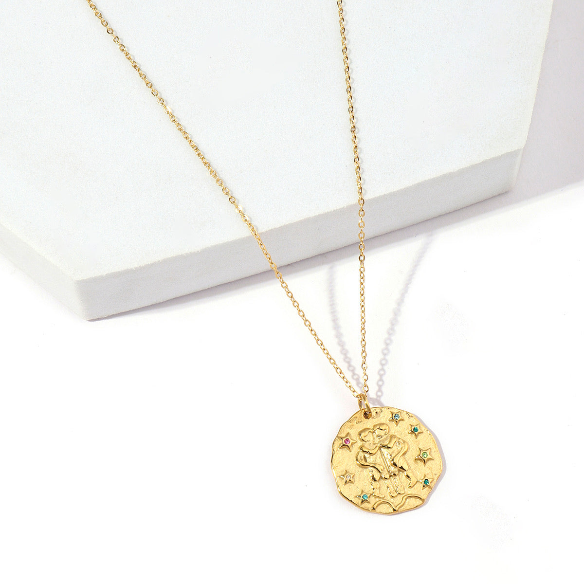 Zodiac Charm Pendant Necklace