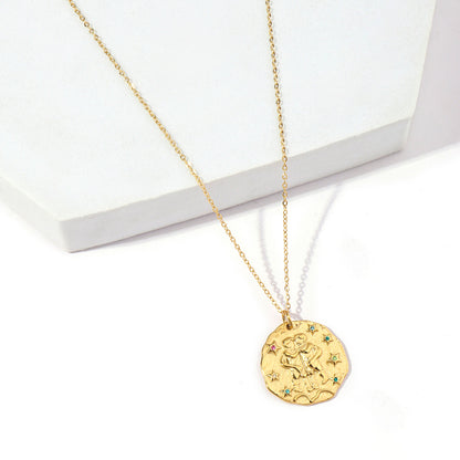 Zodiac Charm Pendant Necklace