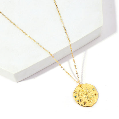 Zodiac Charm Pendant Necklace