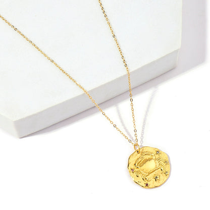 Zodiac Charm Pendant Necklace