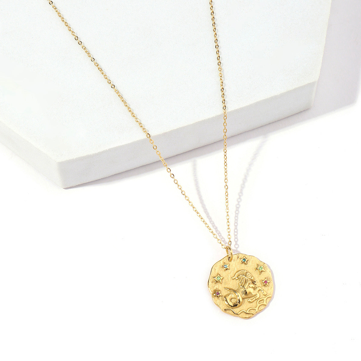 Zodiac Charm Pendant Necklace