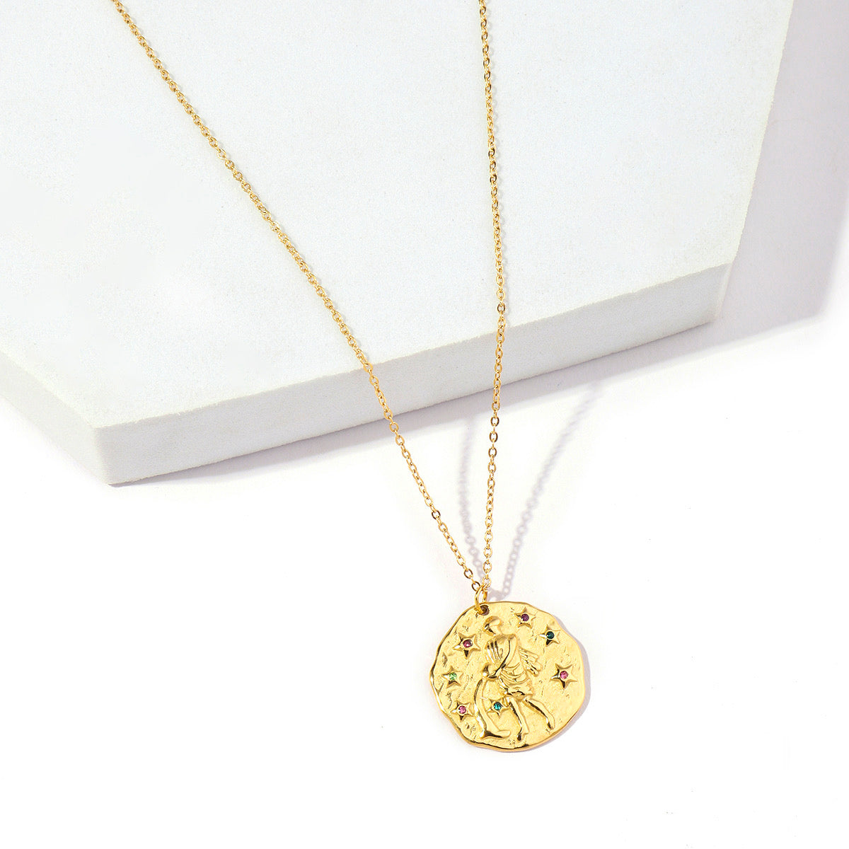 Zodiac Charm Pendant Necklace