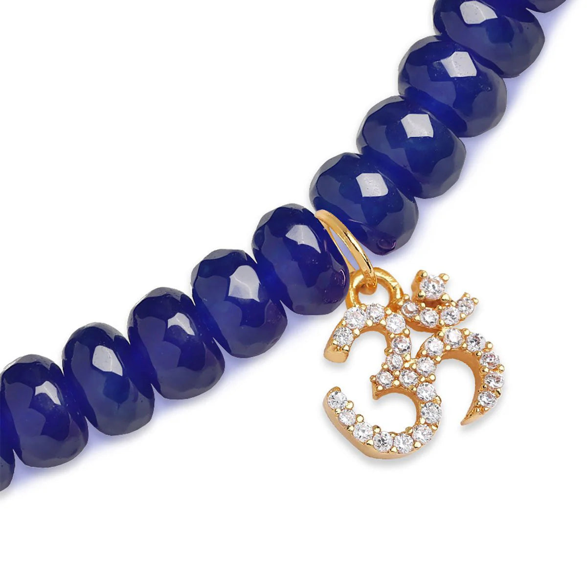 Aum Charm Agate Stone Bracelet