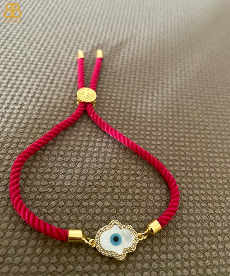 Hamsa Adjustable Cord Bracelet
