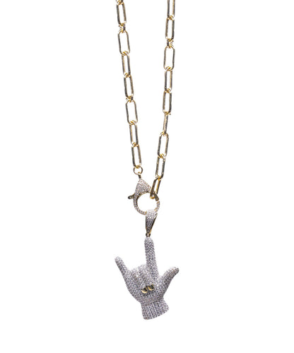 Rockstar Detachable Pendant Link Necklace