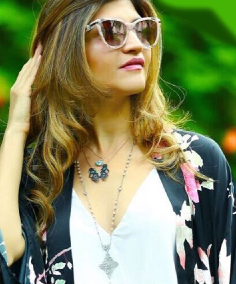 Butterfly Necklace with Swarovski Crystals