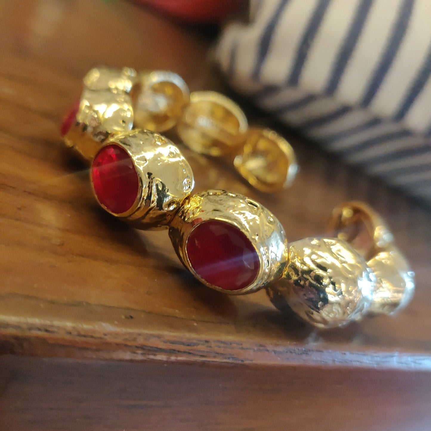 Bedazzle Flexi Bangle Bracelet - Gold