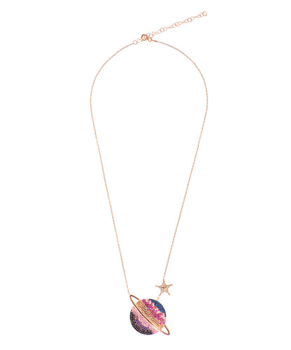 Globe Trotter Medallion Necklace