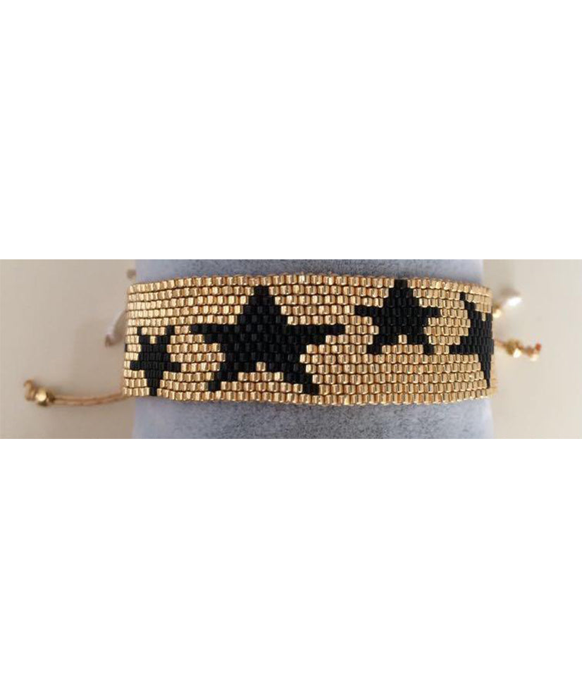 Stars Aligned Beaded Adjustable Bracelet