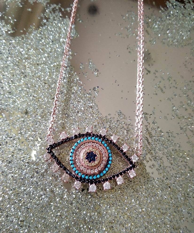 Diamond Third Eye Necklace