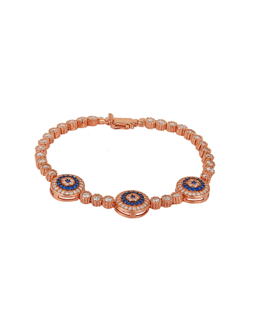 Three Eye Tennis Bracelet - BANSRI                                                                 Jewelry Lounge