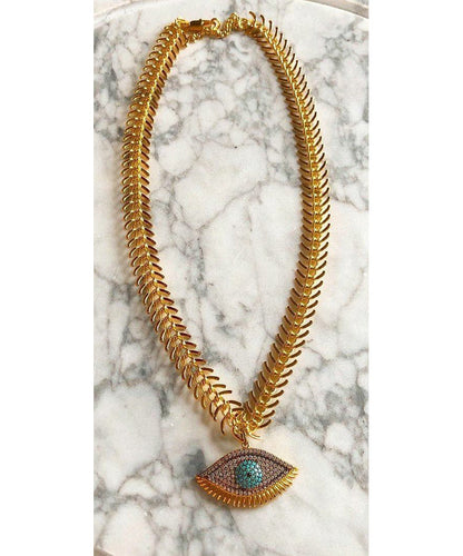 Trelis Evil Eye Necklace