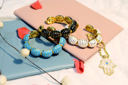 Sara Enamel Bangle Bracelet