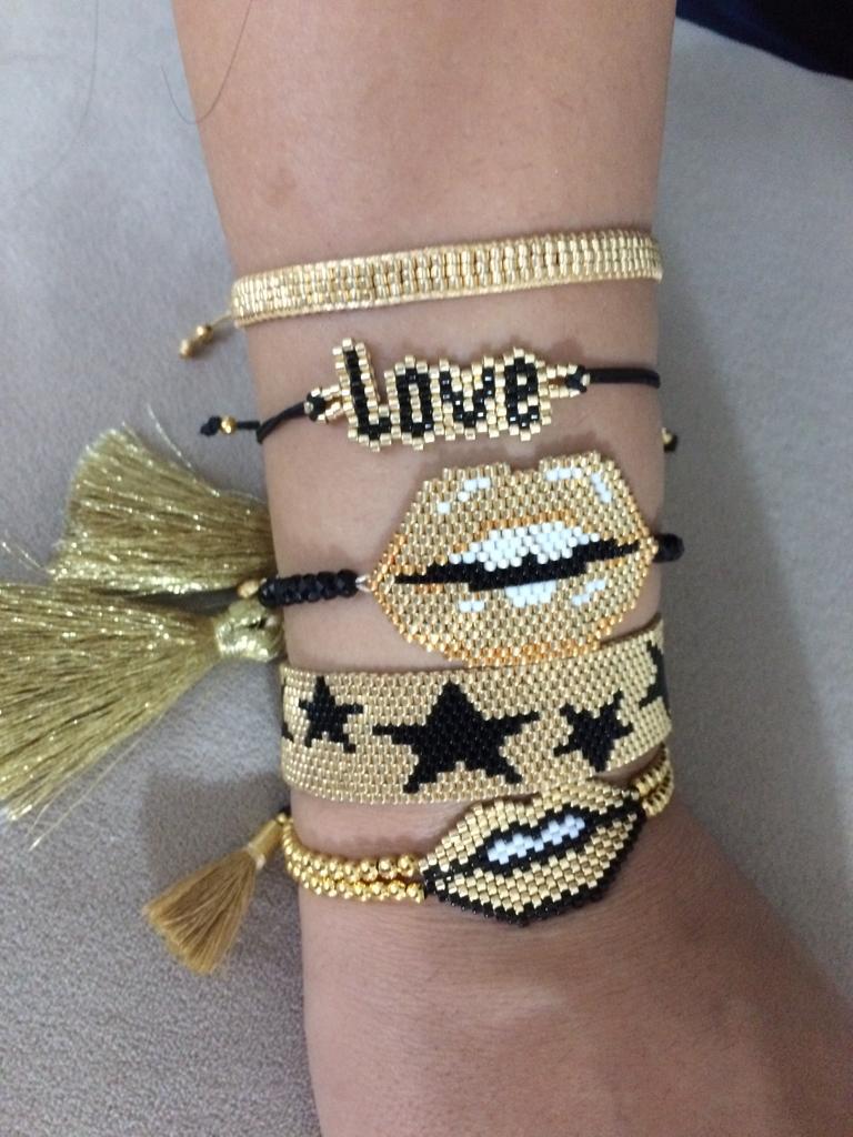 Love Beaded Adjustable Bracelet