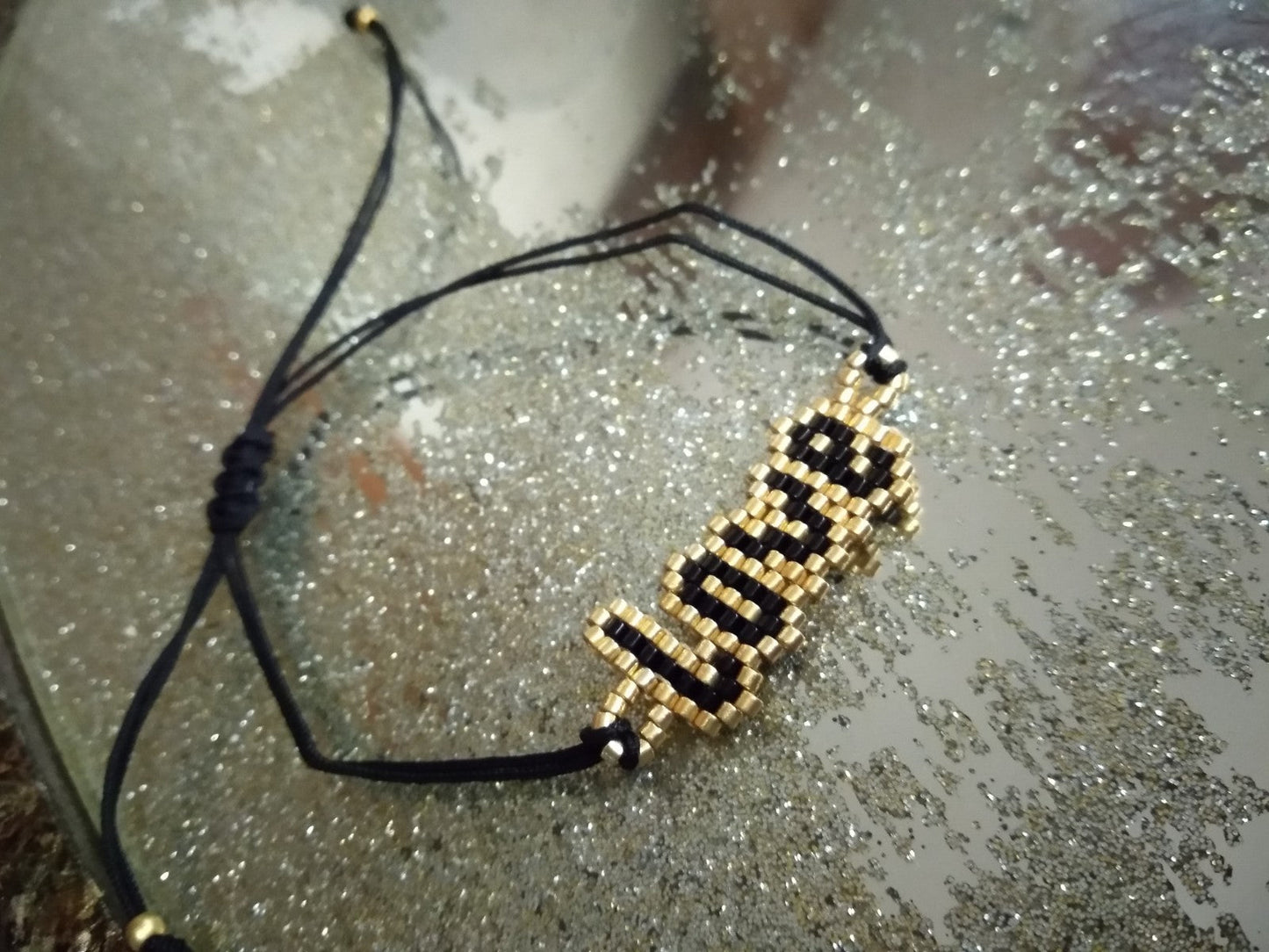 Love Beaded Adjustable Bracelet