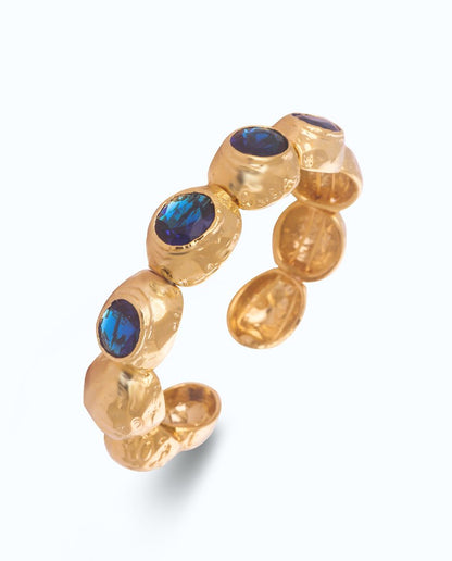 Bedazzle Flexi Bangle Bracelet - Gold
