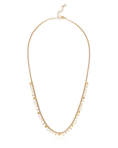 Spread The Love Collar Chain Necklace - Gold