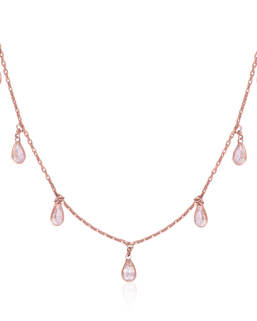 Party Perfect Chain Necklace - Rose Gold