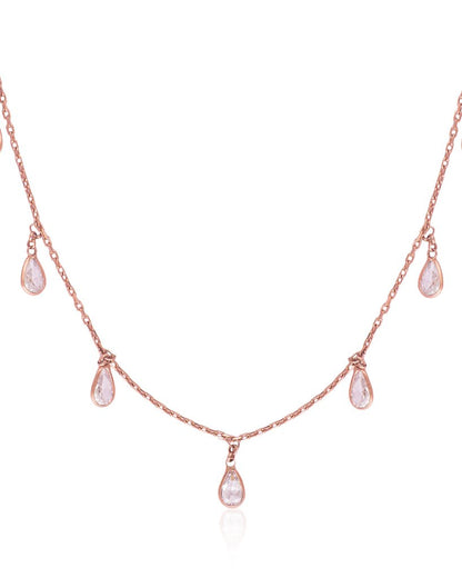 Party Perfect Chain Necklace - Rose Gold